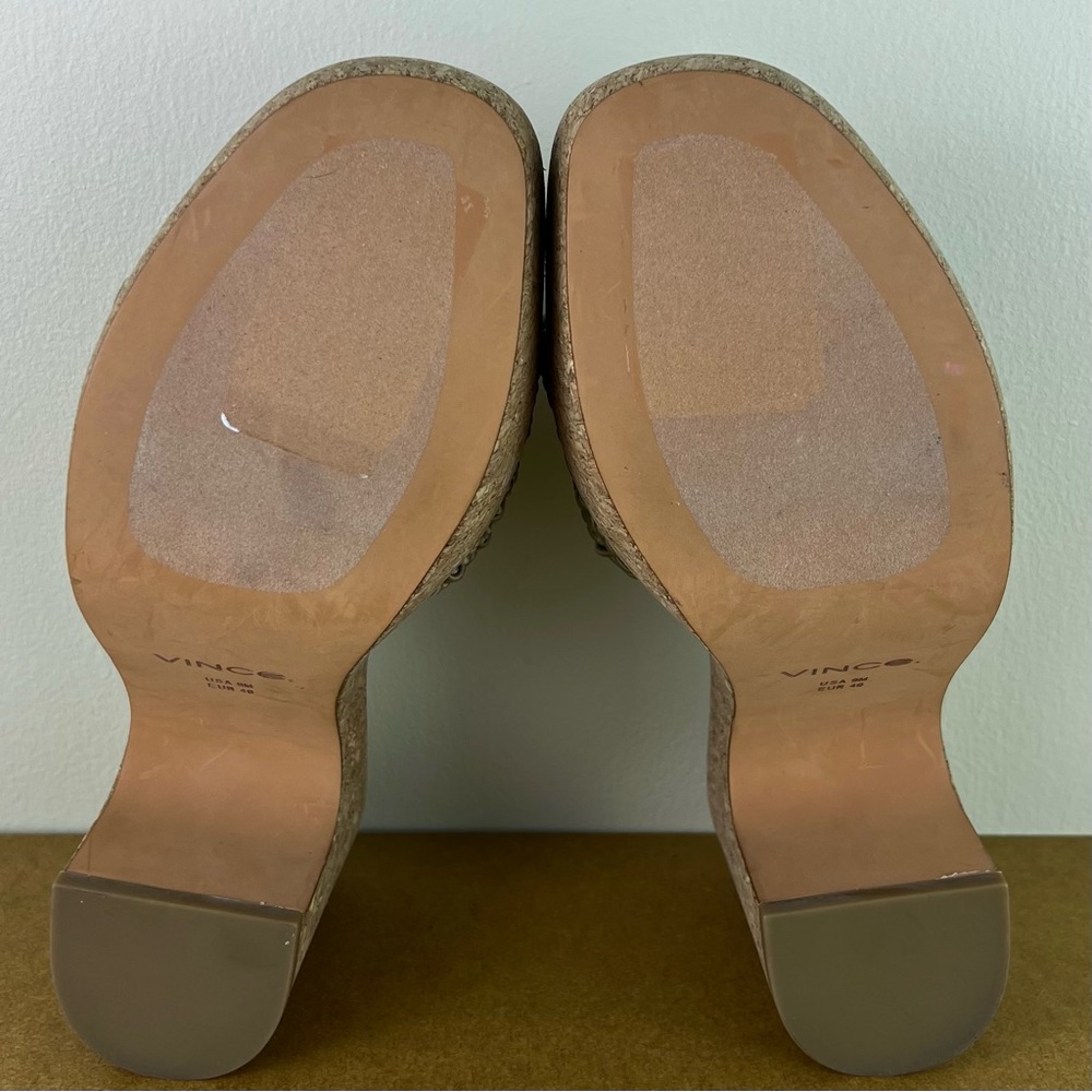 NEW VINCE CROCHET PLATFORM SANDALS - Picture 13 of 13